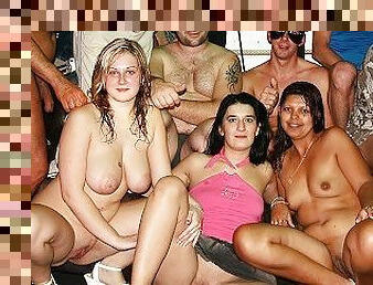 her first real gangbang party orgy