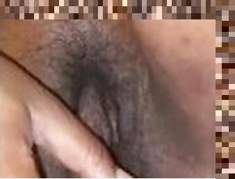 traseiros, peluda, masturbação, cona-pussy, amador, ébona, brinquedo, preto, bbw, fudendo