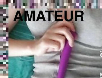 poilue, masturbation, amateur, ados, jouet, maison, rousse, petite, solo