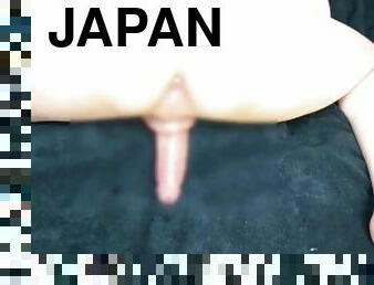 anal, gay, japonais, ejaculation, mignonne, petite, rasé, minet