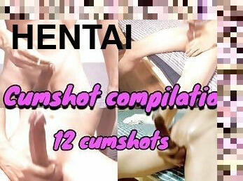 asiatisk, onani, amatør, cumshot, homofil, japansk, handjob, compilation, hentai, twink
