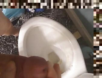 cumming in the toilet