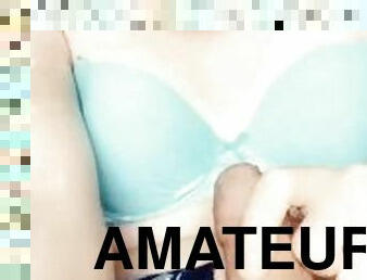 masturbation, amatör, cumshot, ansiktssprut, sprut, sperma, petit, ensam