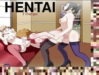 anal, francês, anime, hentai