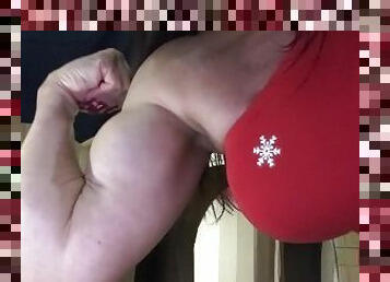 tetas-grandes, amateur, madurita-caliente, tetas, fetichista, musculada, amante, gimnasio, navidad, morena