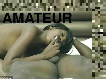 gros-nichons, levrette, chatte-pussy, amateur, babes, fellation, ejaculation-sur-le-corps, ébène, black, première-fois