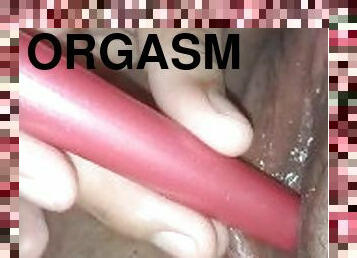 masturbation, orgasm, kvinnligt-sprut, vagina