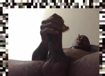 masturbation, amateur, énorme-bite, black, ejaculation, attrapée, solo, fumer, musclé, bite