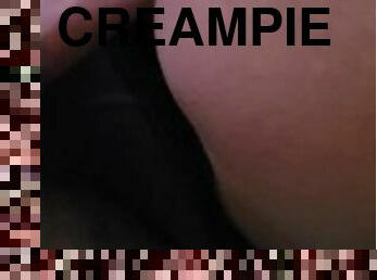 Close up with surprise creampie