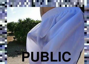 public, fétiche, bite, clignotant, sous-vêtements