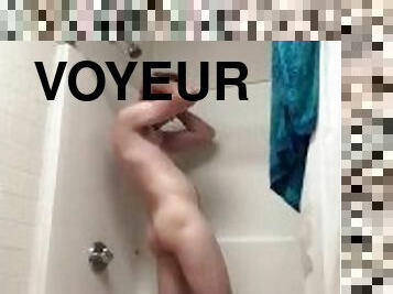 bañando, gay, cámara, voyeur, bailando, ducha, húmedo, gay-joven, salvaje