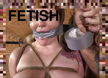 Blondie Gagged To Her Post