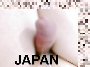 masturbation, gay, japonais, secousses, ejaculation, mignonne, petite, rasé, minet