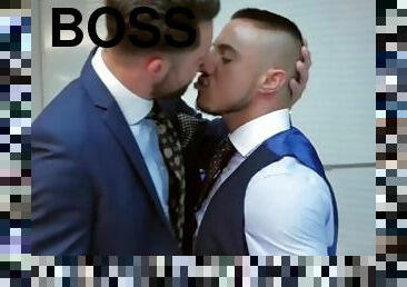 MENATPLAY Klein Kerr Anal Fucks Suited Gay Boss James Castle