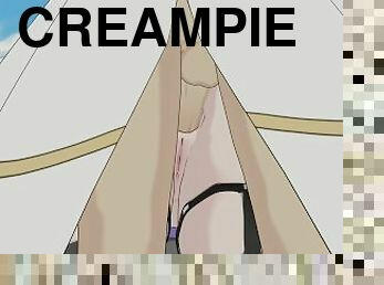 doggy-style, anál, creampie, anime, hentaj, 3d