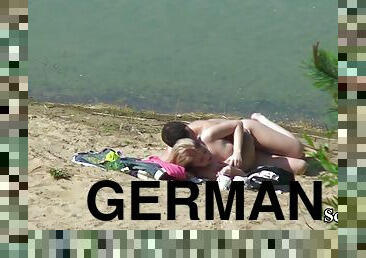 Spy Young German Teen Couple Fuck At Beach In Berlin