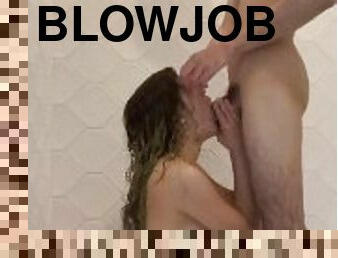 bading, amatør, blowjob, ludder, fetisj, dusj