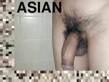 asia, mandi, amatir, homo, mandi-shower, seorang-diri, homoseks