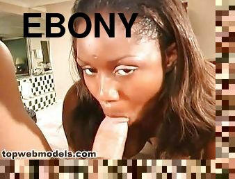 Sweet Ebony Teen KISS PROMISE POV Hot Facial Blowjob
