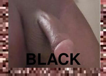 Big black cock squirting in the shower #14