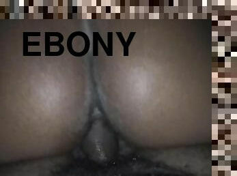Ebony thot riding dick