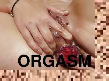 aşırı, kadının-cinsel-organına-dokunma, mastürbasyon-masturbation, boşalma, amcık-pussy, fışkıran-su, anal, delinmiş