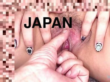 asiático, teta-grande, cona-pussy, amador, japonesa