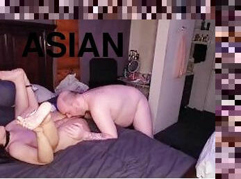 asiatique, gros-nichons, orgasme, chatte-pussy, femme, fellation, énorme-bite, compilation, ejaculation-interne, salope