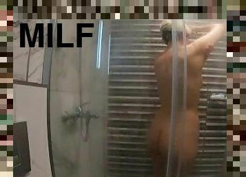 pantat, mandi, payudara-besar, vagina-pussy, amatir, jenis-pornografi-milf, teransang, berambut-pirang, manis, bokong