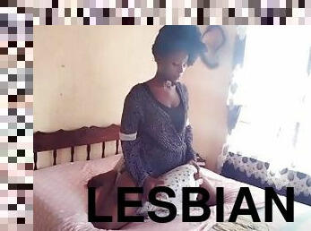 masturbation, orgasme, ébène, lesbienne, black, petite-amie, chevauchement, solo, africaine