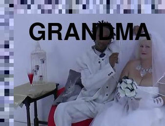 Lacey Starr - Grandma Bride Sucks Black Dick