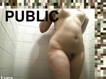 Ava Luna - Public Shower Fun