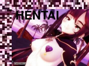 anime, hentai, 3d, cowgirl