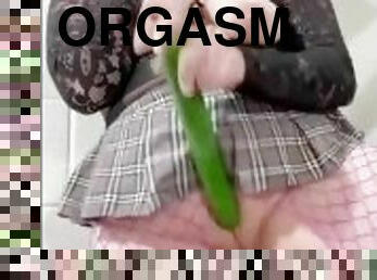 extremo, masturbação, orgasmo, cona-pussy, esguincho, selvagem, vegetal