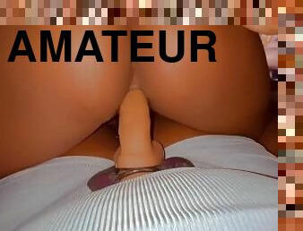 amateur, lesbienne, action, domination