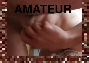 masturbation, amateur, ejaculation-sur-le-corps, énorme-bite, ados, hardcore, maison, branlette, secousses, ejaculation