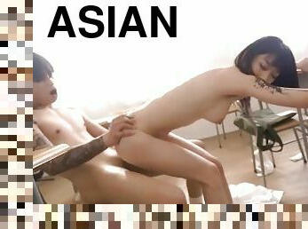 asia, sayang, blowjob-seks-dengan-mengisap-penis, cumshot-keluarnya-sperma, bertiga, akademi