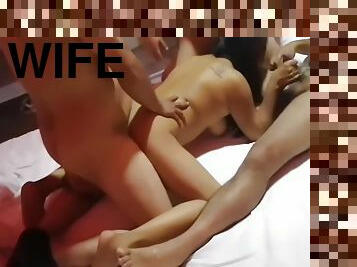 Mexican Wife Fulfills Her Fantasy Of Being With Three Men