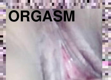 mastubasi, orgasme, vagina-pussy, remaja, permainan-jari, cantik, mengagumkan, kecil-mungil, seorang-diri, basah