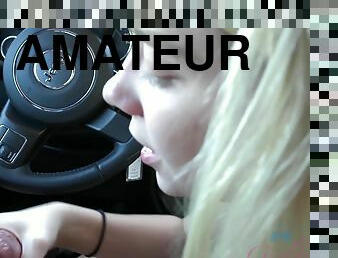 amateur, voiture, point-de-vue, blonde, privé