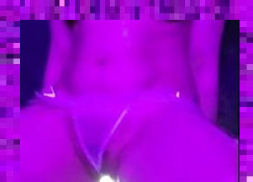 Purple Light Dildo Ride Until I Squirt