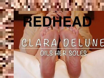 Clara Delune Oils Her Soles Preview