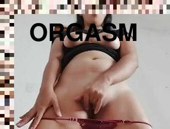 masturbation, orgasm, fitta-pussy, kvinnligt-sprut, tonåring, tight, vacker, vagina
