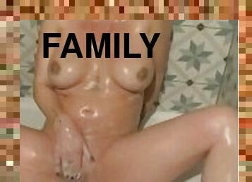 mastubasi, amatir, jenis-pornografi-milf, kamera, pengintipan, berhubungan-dengan-wajah, keluarga