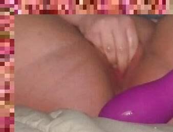 orgasmo, cona-pussy, esguincho, amador, brinquedo, bbw, dildo, sozinho