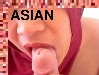 asiatique, amateur, fellation, arabe