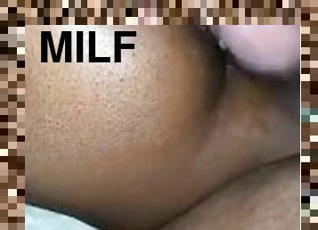 cul, énorme, amateur, anal, ébène, énorme-bite, milf, ejaculation-interne, butin, bout-a-bout