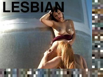 Provocative Lesbians Doesn't Care If Anyone Will See Them