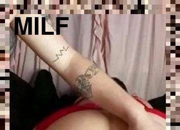 ekstrem, pussy, anal, milf, mamma, fingret, dobbel, undertøy, stram, penetrering