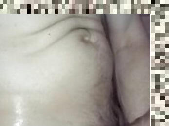 poilue, masturbation, vieux, amateur, mature, ejaculation-sur-le-corps, plus-agée, solo, boules